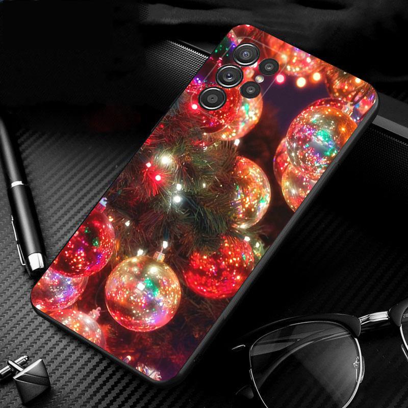 Phone Case For Samsung Galaxy S25 S24 S23 S22 S21 Ultra S24 S23 S22 S21 S25 Plus S24 S20 FE Santa Christmas Tree