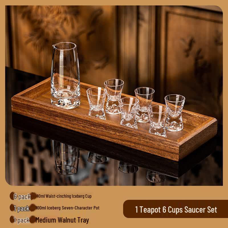 Youluo Crystal Iceberg Baijiu Glass with Scale