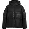 Zipper Closure Hooded Long Sleeve Down Jacket Men Outerwear Black CX852-BLC