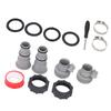 Threaded Hose Adapter Kit Replacement Clamp Pipe Connector for 1.5 and 1.25 Inch Hoses Filter Pump