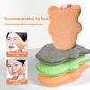 Snowman Glove Style Facial Exfoliating Sponge Puff For Deep Cleansing Suitable For Makeup Removal And Wash Reusable Clean Tool