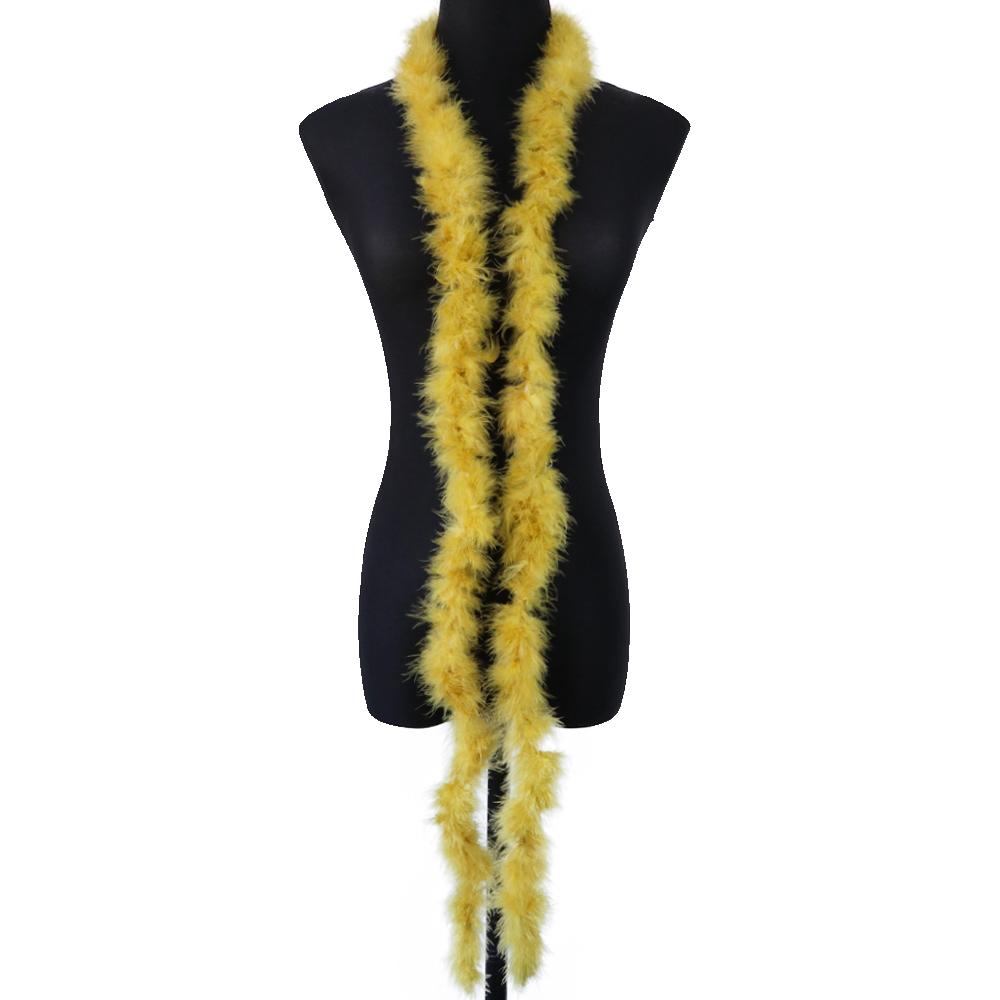 DIY 11G Marabou Feathers Boa For Shaw 2 Meters Turkey Plumes Frigne For DIY Wedding Dress Clothing Shawl Decoration Sewing Crafts