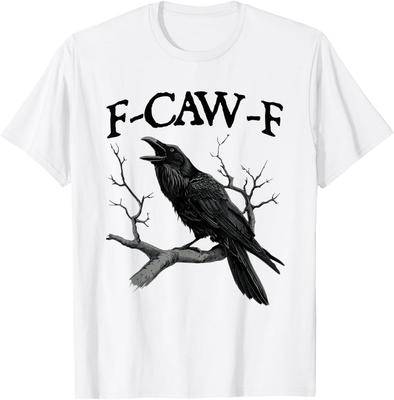 Corbeau Noir, F-Caw-F T-shirt Oiseau Noir Drôle