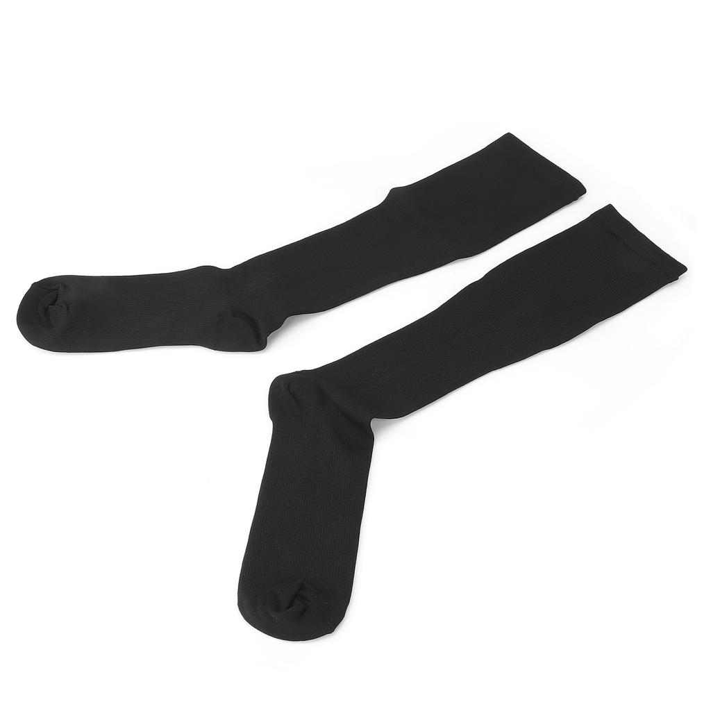 Compression Socks Elastic Soft Breathable Running Sports Socks for Men Women BlackSM