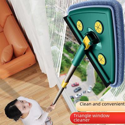 Trojúhelníkový mop na prach s prodlužovací tyčí – nezbytný pro čištění stěn, střech a skla