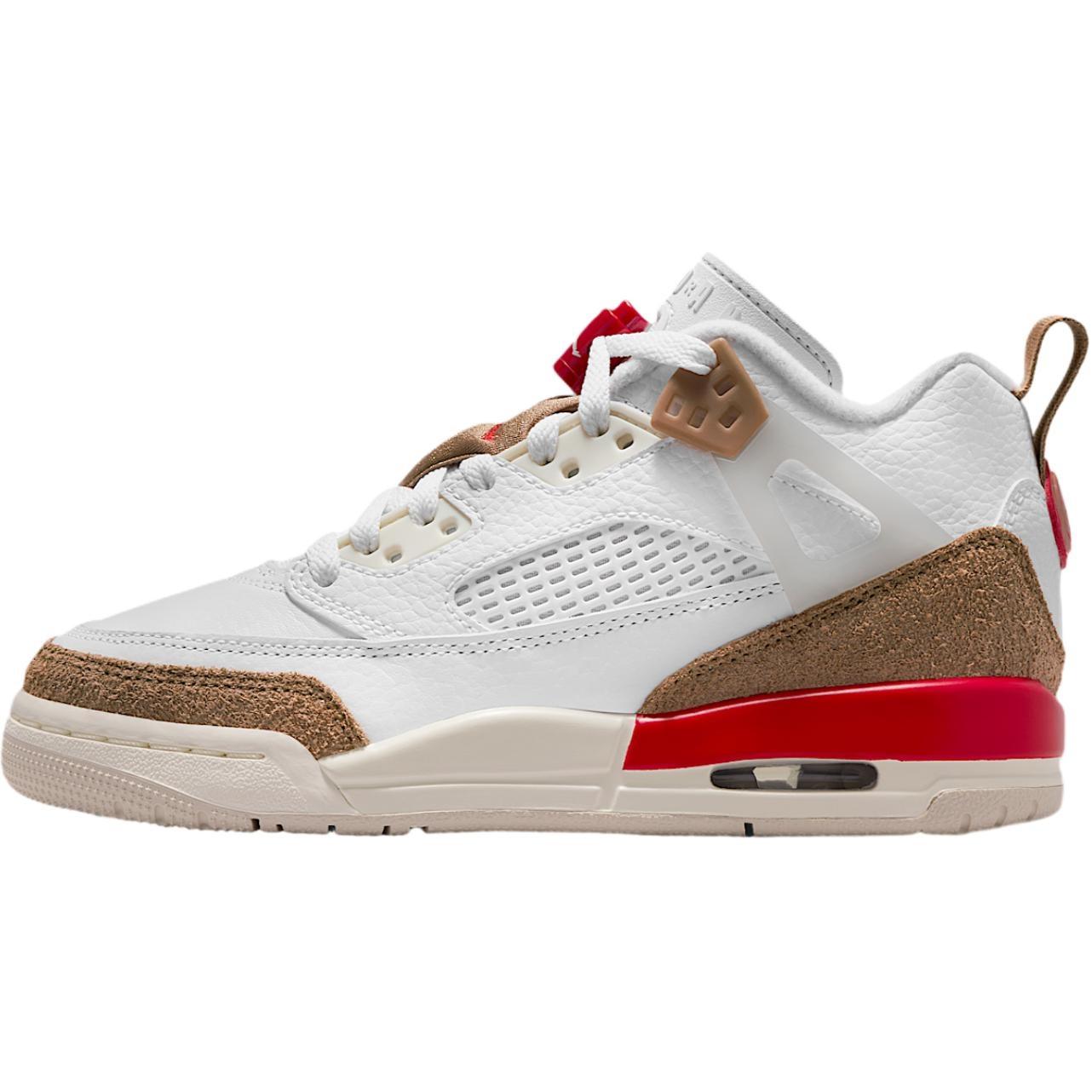 (GS) Air Jordan Spizike Low White Desert Camo Fire Red Kids FQ3950-105 EU 37.5