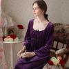 Nightgown Women's Home Clothing Autumn and Winter Thin Style New Style Elegant, Comfortable, Casual, Simple, Versatile, Loose Large Size