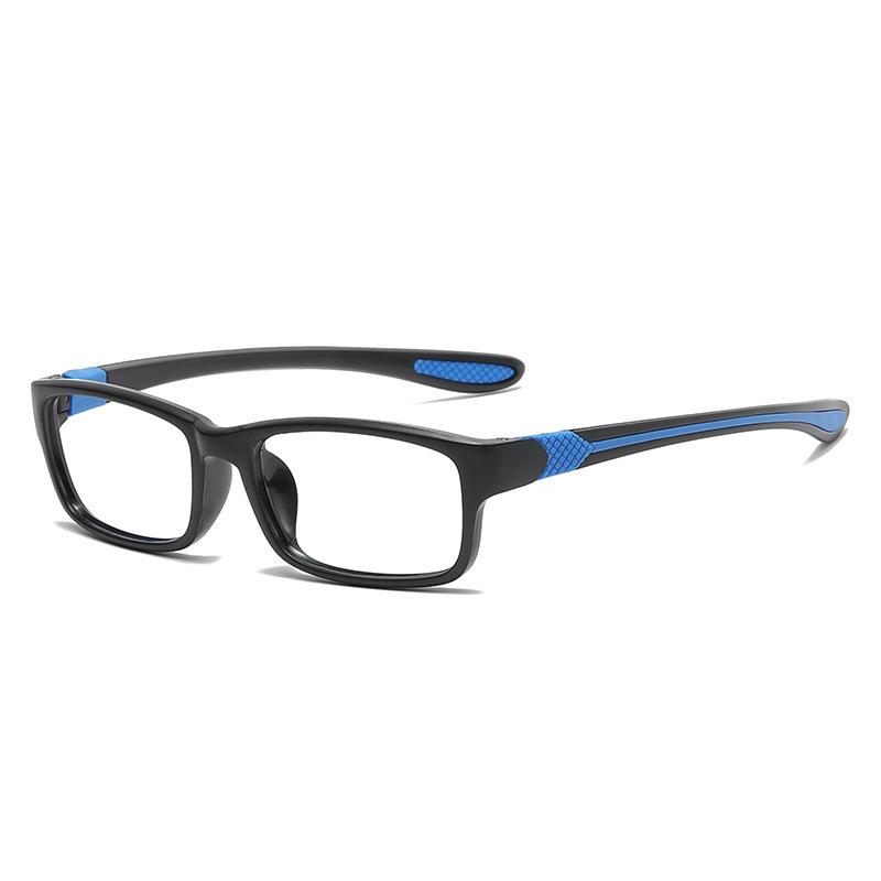 Square Frame Multifocal Reading Glasses for Men Women Progressive Near Far Vision Vintage Blue Light Blocking