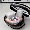 Portable transparent zipper mini storage bag, compact organization for earphones and chargers, with a practical keyring