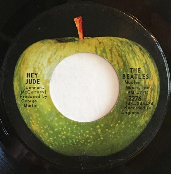 

7-дюймовая пластинка BEATLES Hey Jude 2276 Apple Records 1968 Канада Рок Б/у