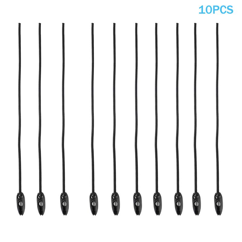 2/4/10Pcs 50Cm Latex Elastic Tie Rope Easy To Use Bungee Cords Black Tie Rope For Bicycle Motorcycle Luggage Car Tarpaulin Rope