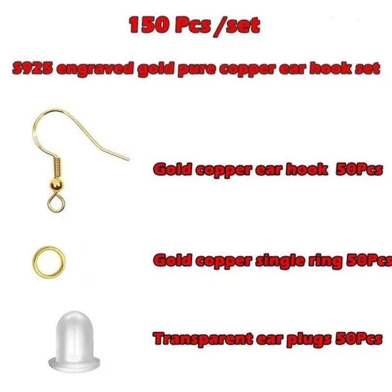 

Earring Hooks Upgraded Premium Earring Making Kit Earring Making Supplies with Earring Backs and Jump Rings(Silver/Gold)