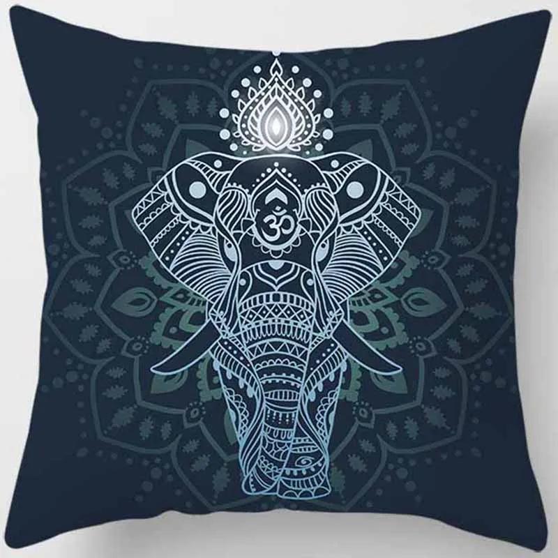 Mysterious Vintage Religious Yoga Symbol Pillowcases Home Decor Housse De Coussin Cojines Decorativos Para Sofá Poduszka