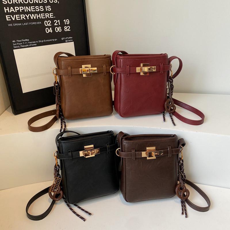 IELGY Ladies Messenger Bag Casual Portable Bucket Bag