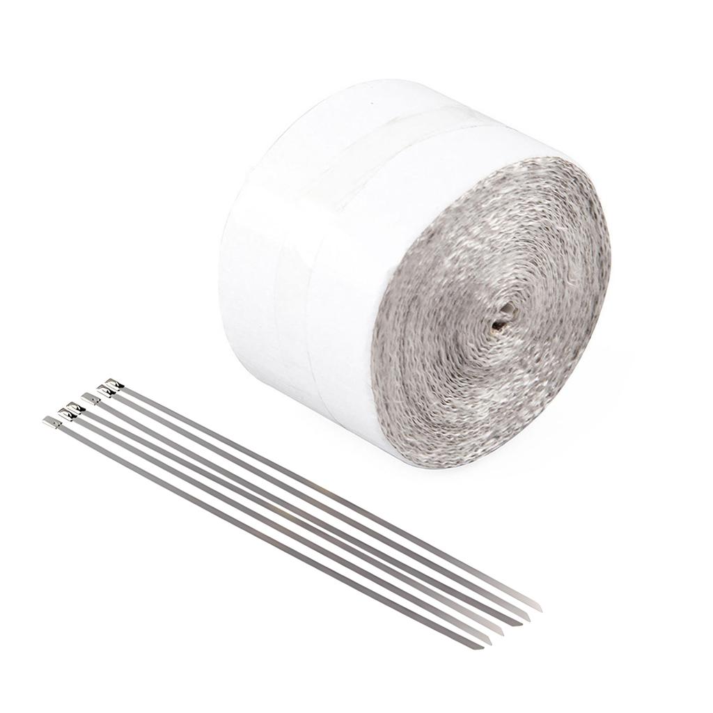 Car Exhaust Pipe Gold Thermal Exhaust Tape Heat-Resistant Golden Aluminum Foil Tape Turbo Heat Exhaust Thermal Wrap Tape