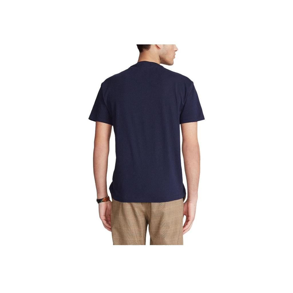 Polo Ralph Lauren Polo Bear Bokstavlogo Trykk Slim Fit Rund Hals T-skjorte Menn T-skjorter Marineblå MNPOTSH1N820803-410