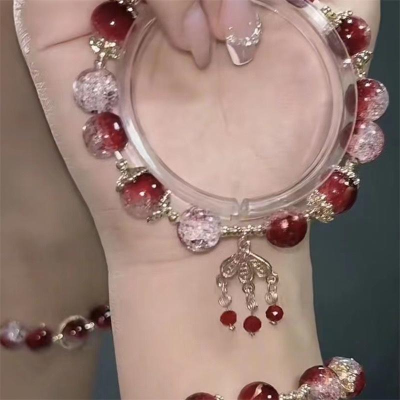 Fashion White Moonstone Natural Stone Beaded Moon Bracelet for Women Butterfly Wedding Bracelet Bohemian Jewelry Adjustable Gift
