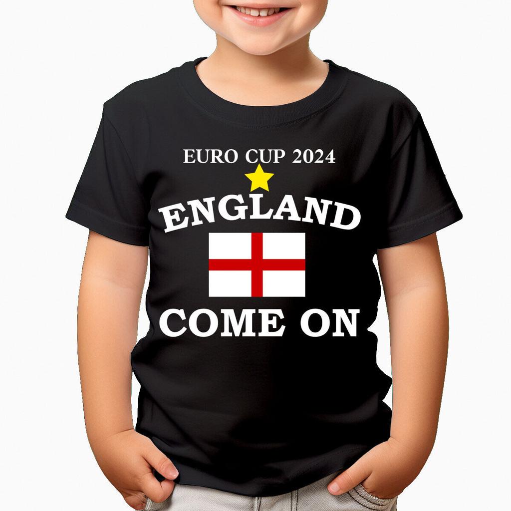 Come On England Childrens Football Boys Girls 100% Cotton T-shirt Mens Tees Tops #TA-123