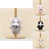 Plush Cat Keychain With Pp Cotton Filling For Cute Bag Decor