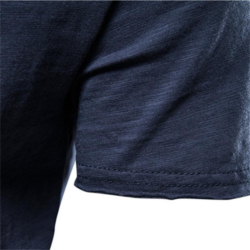 Herren-T-Shirt aus 100 % Baumwolle, lässig, weich, Fitness, Sommer, dünne T-Shirts, Herren-Hauskleidung, O-Ausschnitt, kurzärmelig, einfarbiges T-Shirt für Männer