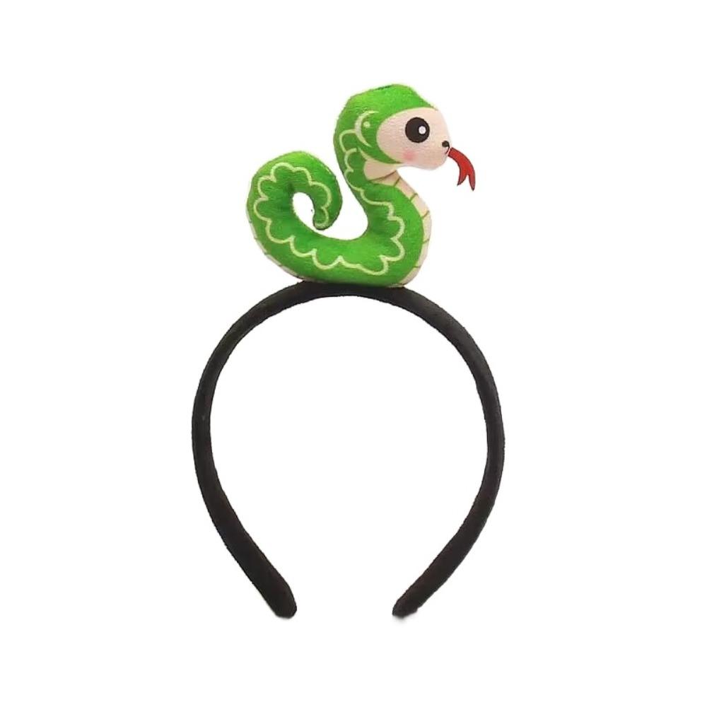 Plushy Chinese New Year Hairband Chinese Zodiac Snake Headband Cute Hair Styling Accessory