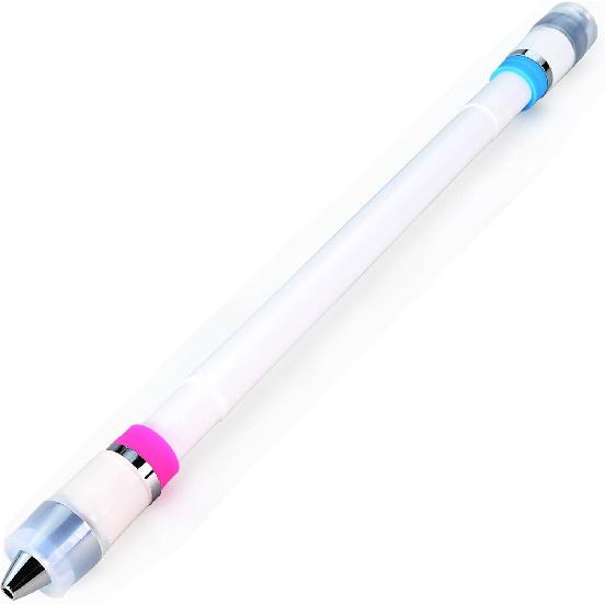 Pen Spinning Mod Original Ivan Mod Buster CYL Peem Mod, Weighted Spin Trick Pen for Beginner, Cotton Candy Blue Pink Grip Blue & Pink