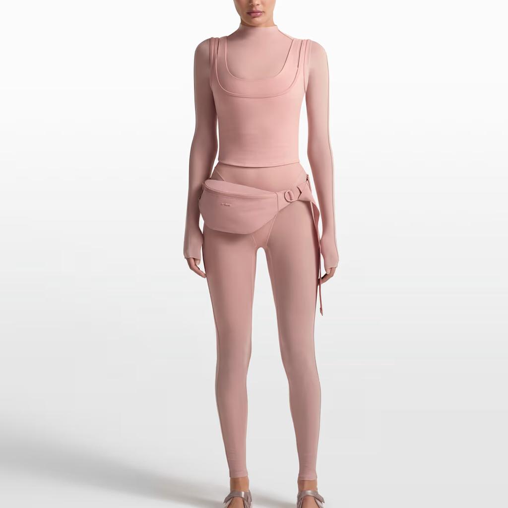 Nike X Skims Matte Dri-FIT Moisture-Wicking Solid Color Round Neck Sports Tank Top Women tops TPTNK10540W-HIM