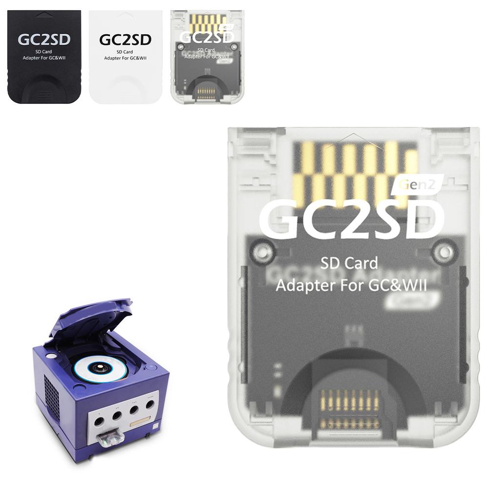 GC2SD Gen2 SD/TF Card Adapter for Nintendo GameCube Wii Enhanced Speed Support Latest Swiss Memory Adapter Easy to Install