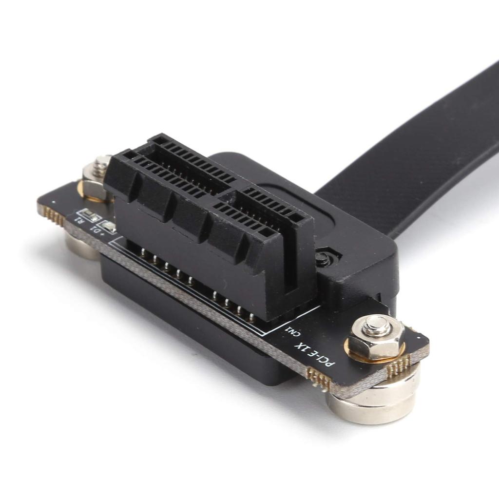 Male to Female Extension Compatible with and 16 PCI Express Riser and Graphics Cards with Magnet and LED PCI-e Cable, 1, 4, 8, Cards, 8Gbps, (Wide
