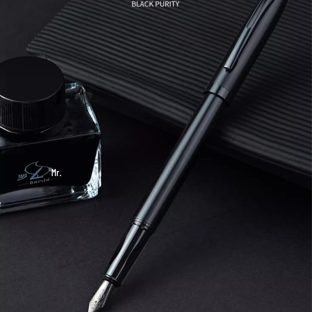 

Мужская перьевая ручка премиум-класса для каллиграфии со сменным чернильным картриджем - Изысканный дизайн с искусной гравировкой 0.38mm Nib