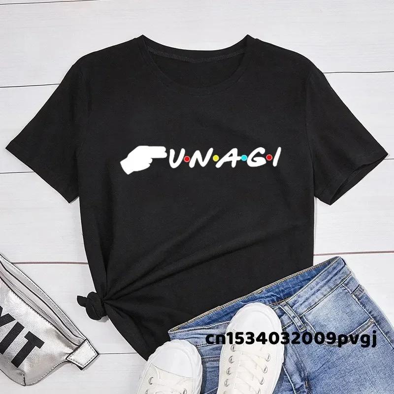 Unagi with Colored Dots TShirt Women Friends TV Show Tshirt Harajuku Summer Womens Tee Shirt Unisex Streetwear