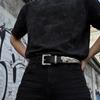 Western Retro Leather Belt Set - Unisex, Fashionable, and Versatile
