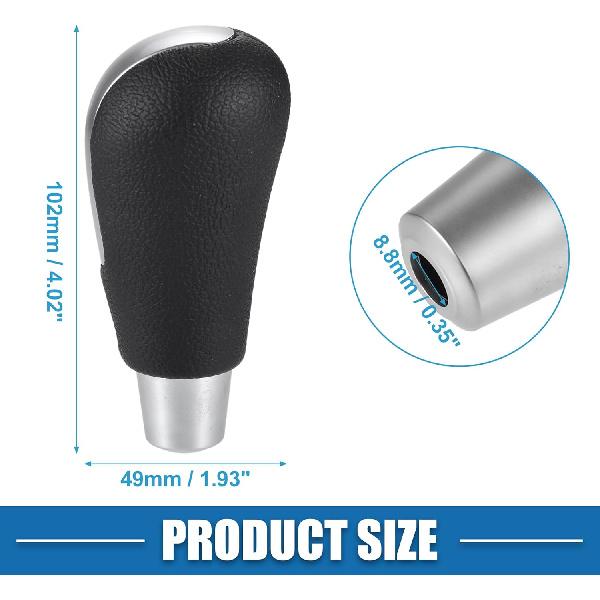 Automatikgetriebe Schalthebelknauf für Mazda 3 2009-2016 für Mazda 3 Sport 2009-2016 Matt Silberfarben