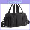 Nylon Puffer Handbag With Top Handle For Daily Casual Womens Shoulder Bag