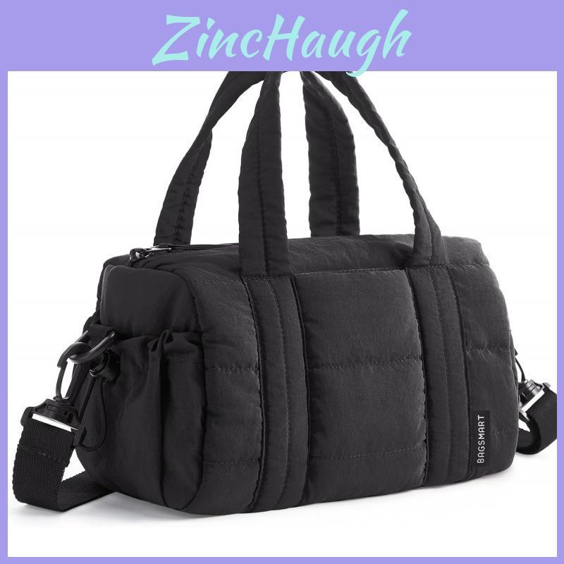 Nylon Puffer Handbag With Top Handle For Daily Casual Womens Shoulder Bag