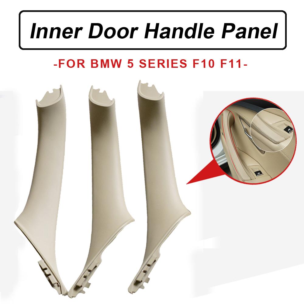 NEW Original For BMW 5 Series F10 F11 Beige Black Car Left Right Inside Interior Handle Inner Door Panel Pull Trim Cover