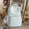 Schoolbag cloud lemon ice blue hollow lace girl heart backpack student party pure gentleness class travel small backpack