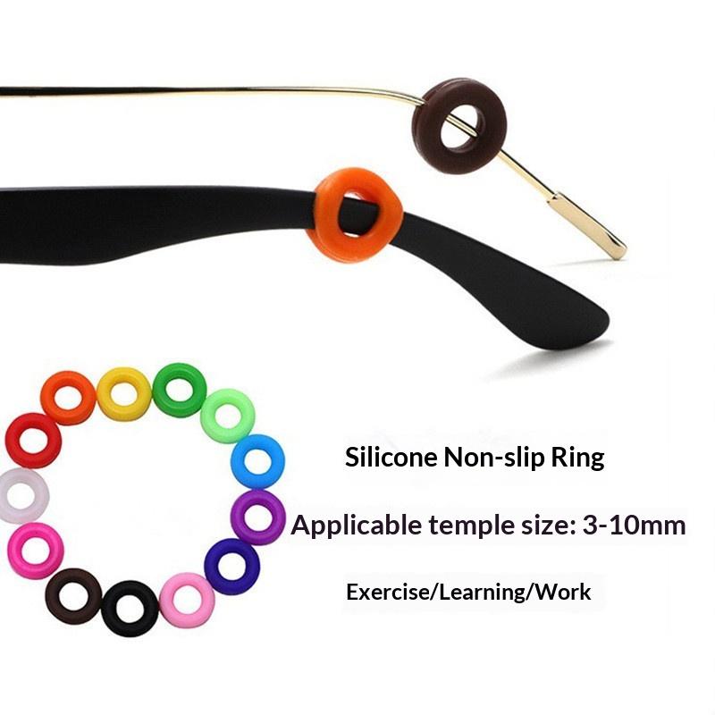 10Pcs Anti-Slip Silicone Ear Grip Glasses Eyeglasses Leg Ear Hook Stopper Bracket Fastener Accessories Temple Tip Eyewear Holder