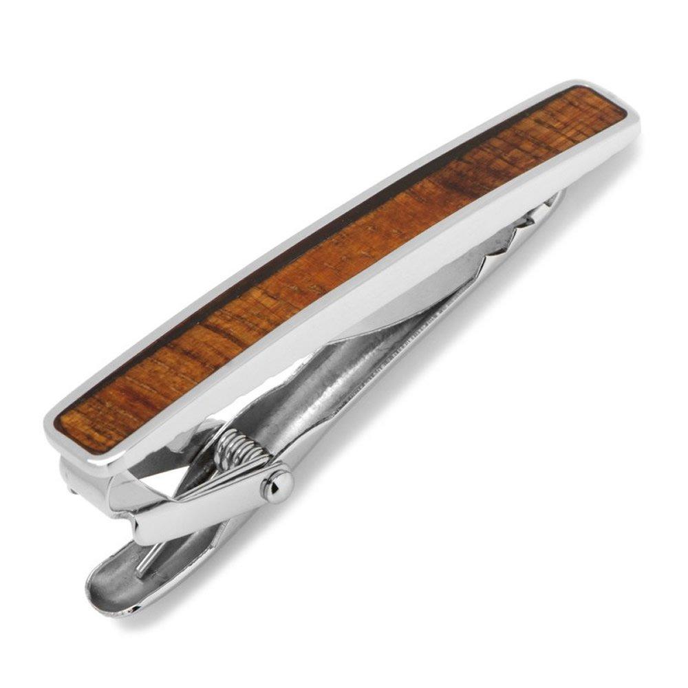 

Ox Bull Stainless Wood Tie Pin Tie Pin Tie Bar & ob-wdcrv-tc