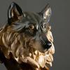 Amerikanische Retro-Simulation Tierkopfstatue Wolf Löwe Tiger Adler Pferd Skulptur Home Wohnzimmer Schlafzimmer Bücherregal Dekoration