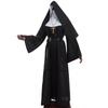Nun Dress Halloween Costume for Women Scary Cosplay Mary Priest Dresses