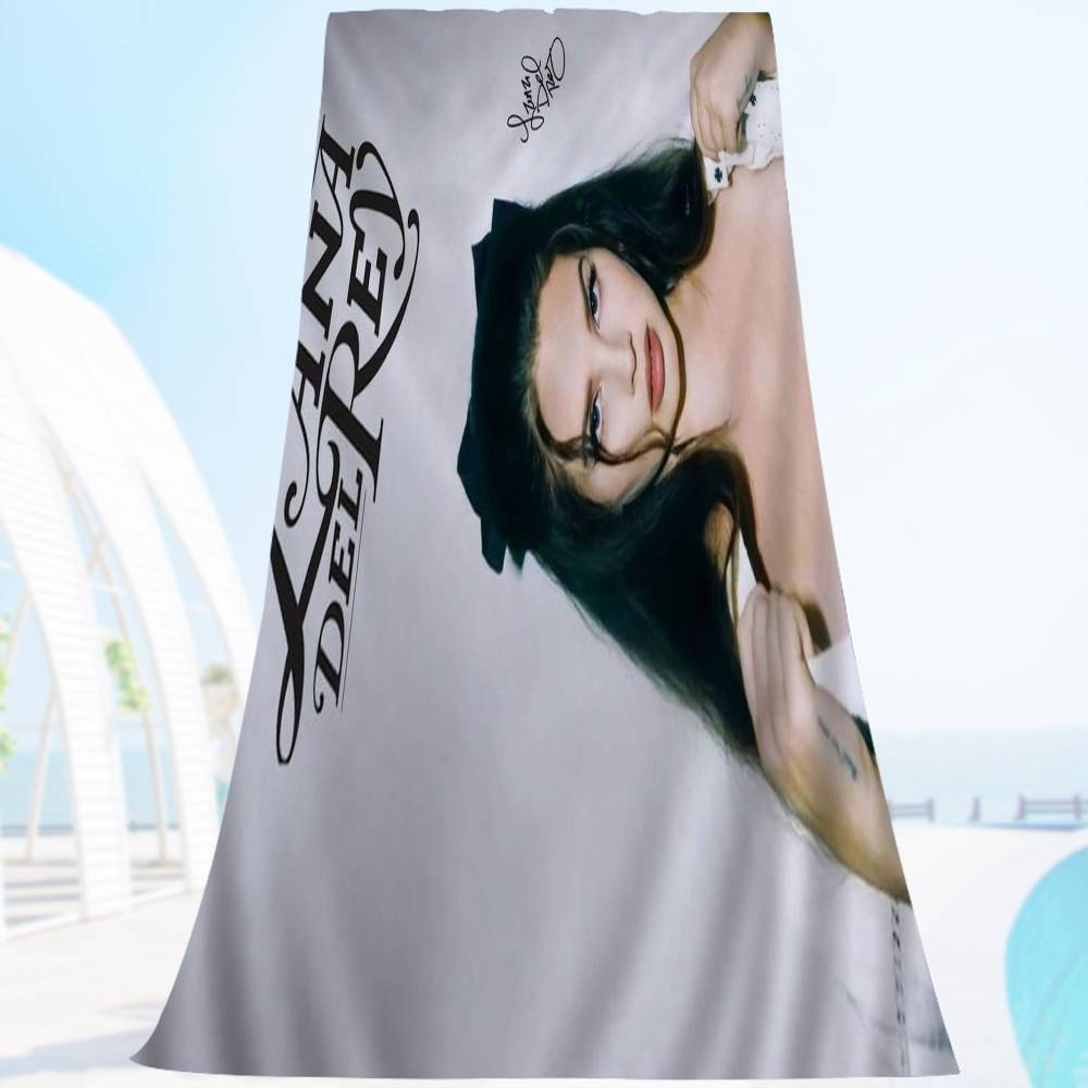 Singer L-Lanas Del Rey Bath Towel Microfiber Soft Water Absorbing Breathable For Girl Kids Decorative Cartoon Beach Towel
