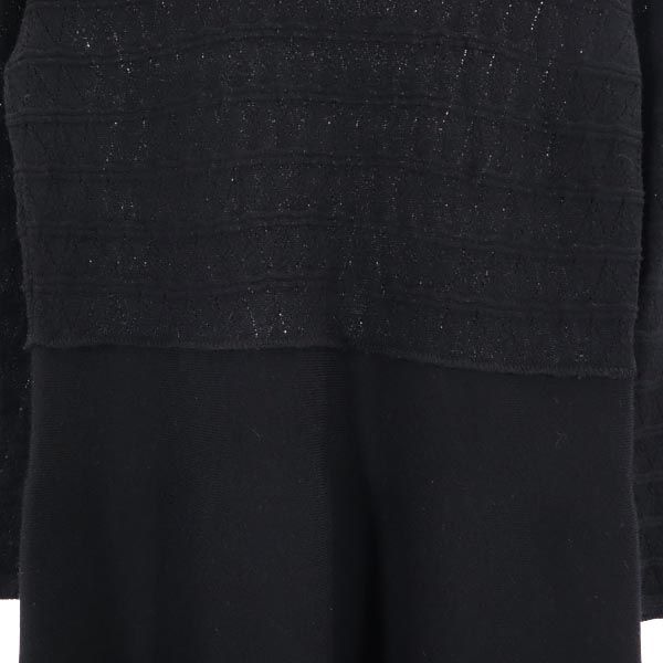 MAX&CO Long Sleeve Race Switching One Piece M Black Series Women Used