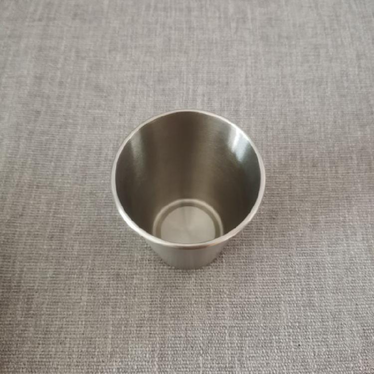 10Pcs Comfortable Rolled Mouth Cups Stylish Stainless Steel Cup Set with Rolled Brims for Parties and Outdoors