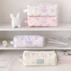Polka Dot Pen Bag Bowknot Stationery Bag Kawaii Stationery Organizer School Office Supplies