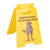 Hold On Partner I'm Overstimulated Sign Funny Office Desk Decor Sign Frog Cowboy Illustration Yellow