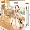 Multifunctional Folding Carbon Steel Ladder and Clothes Drying Rack