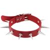 Black Spiked Choker Necklace Punk Collar Female Women Men Black Leather Studded Rivets Chocker Jewelry Gothic Accessories