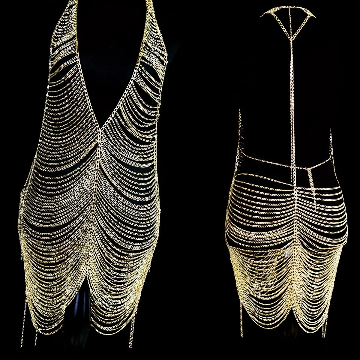 

Сексуальная многослойная длинная юбка, цепочка на тело, индивидуальное нижнее белье, декоративная цепочка, аксессуары для танца живота