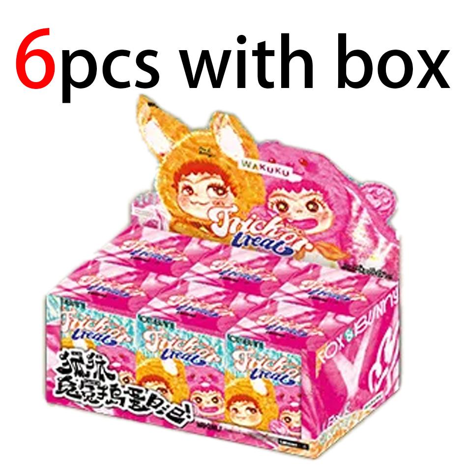 Wakuku V2 Überraschungsbox Fuchs & Hase Trick Or Treat Serie Vinylpuppe Überraschungstüte Schlüsselanhänger Trendige Spielzeuge Überraschungsbox Personalisierte Geschenke